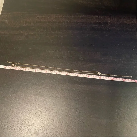 ⭐️14K Rose Gold⭐️Diamond Lariat Necklace - Picture 4 of 12